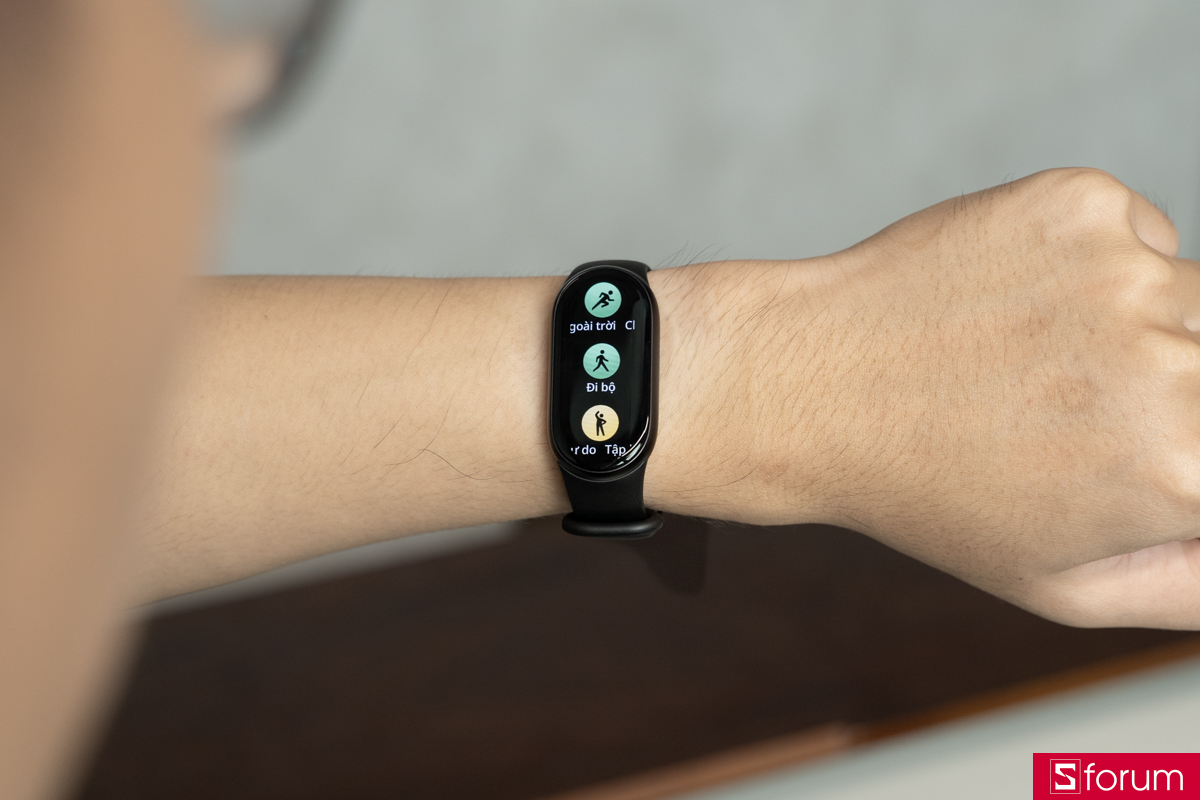 Chế độ luyện tập hiển thị trên Xiaomi Mi Band 11