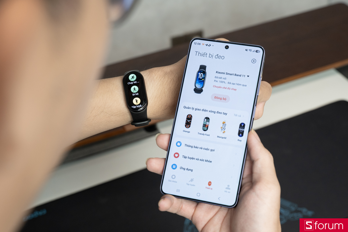 Xiaomi Mi Band 11 kết nối và quản lý bằng ứng dụng Mi Fitness