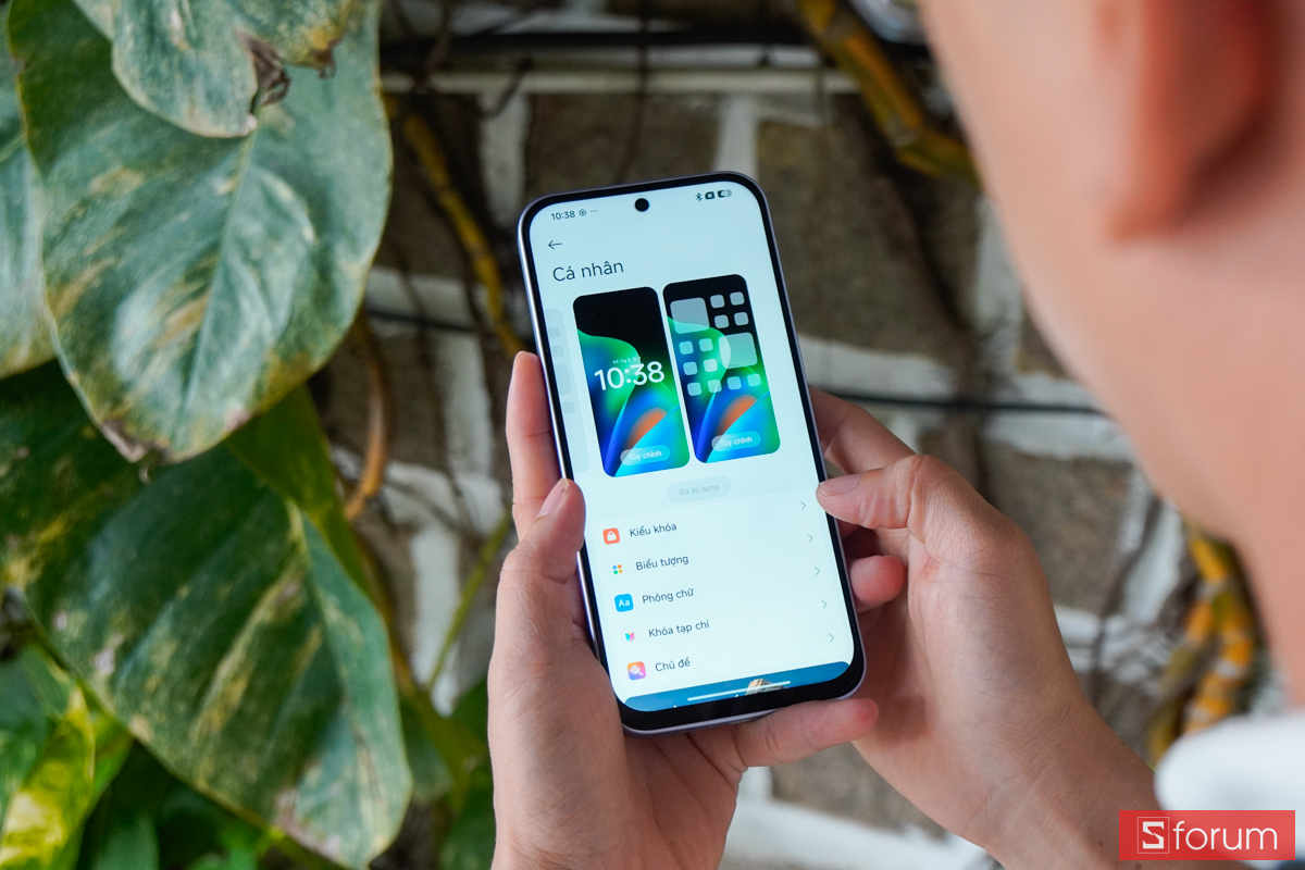 Giao diện tùy chỉnh khóa màn hình Xiaomi Redmi 17