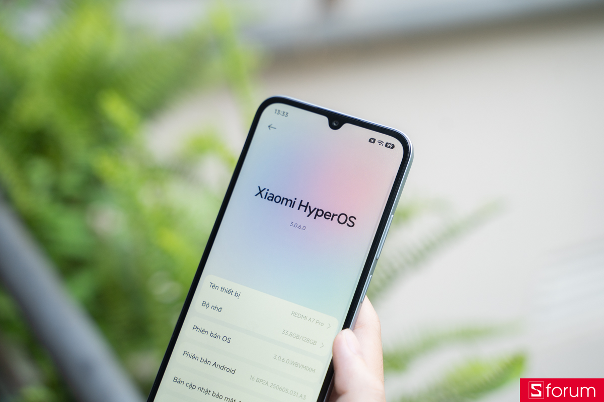 Xiaomi Redmi A7 Pro chạy hệ điều hành HyperOS 3 mới nhất