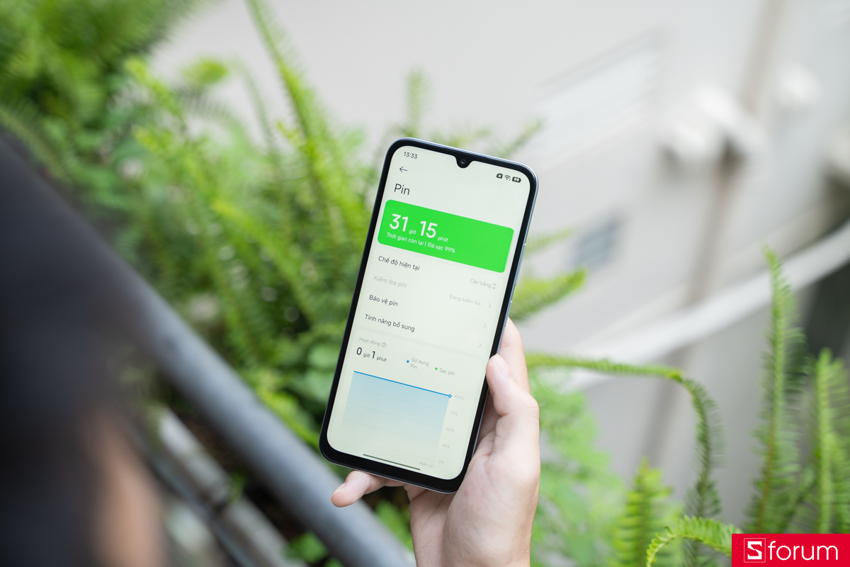 Dung lượng pin 6000mAh của Xiaomi Redmi A7 Pro