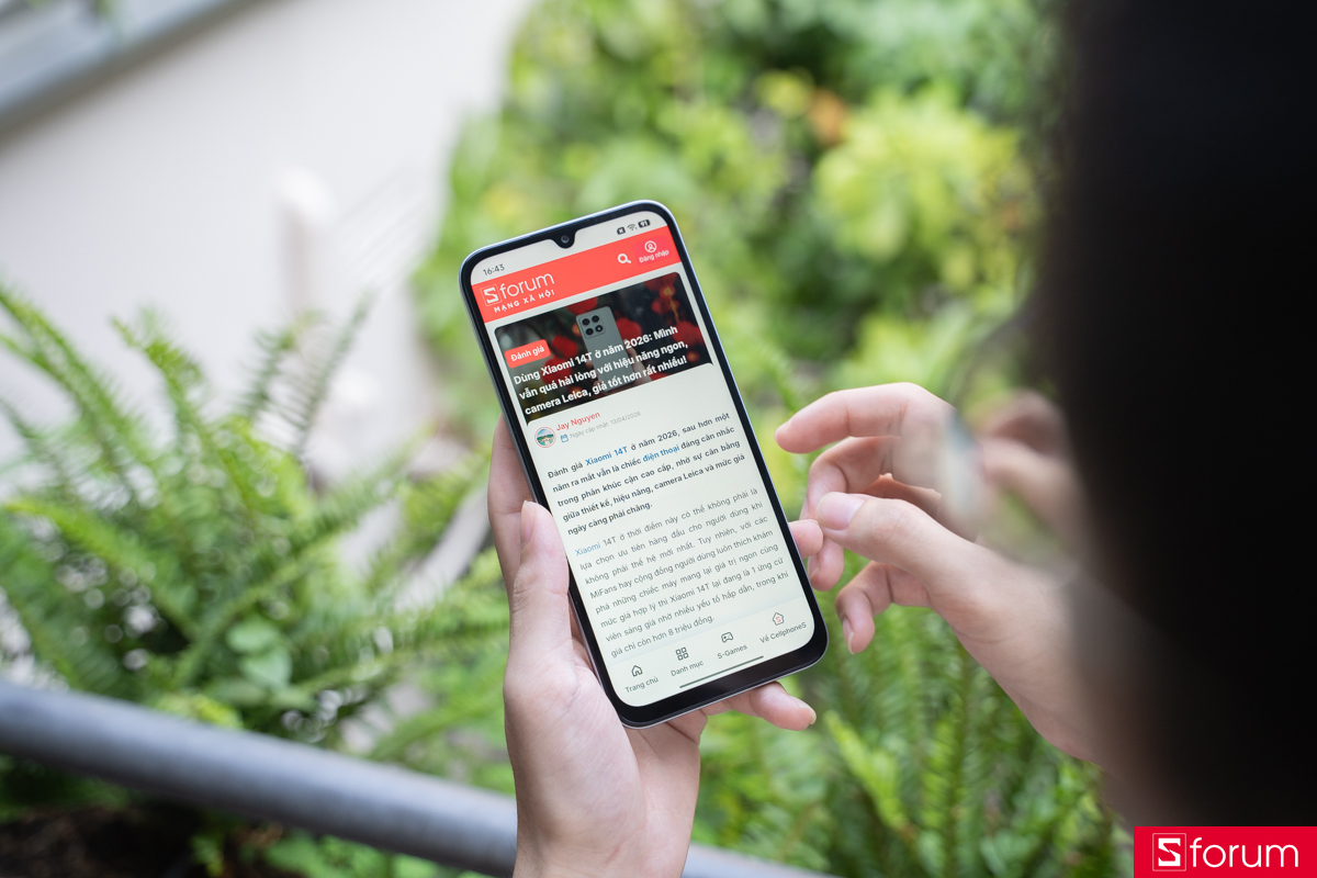 Nội dung văn bản hiển thị rõ nét trên màn hình Xiaomi Redmi A7 Pro