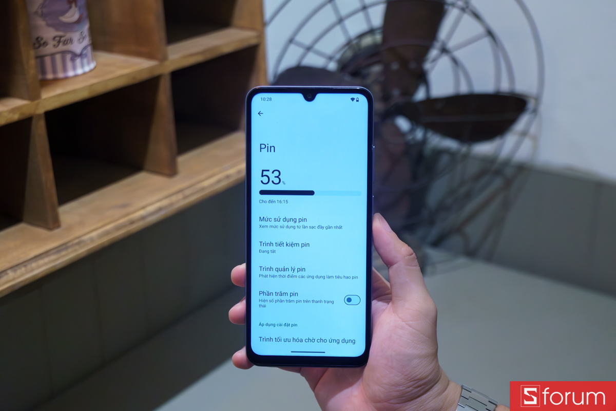 Giao diện quản lý dung lượng pin 5200mAh trên Xiaomi Redmi A7