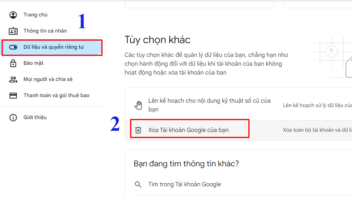 cách xóa tài khoản Google trên máy tính chi tiết