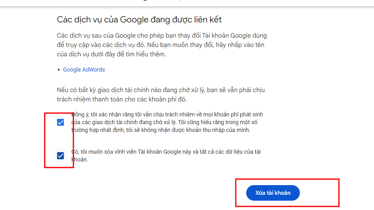 cách xóa tài khoản Google trên máy tính nhanh chóng