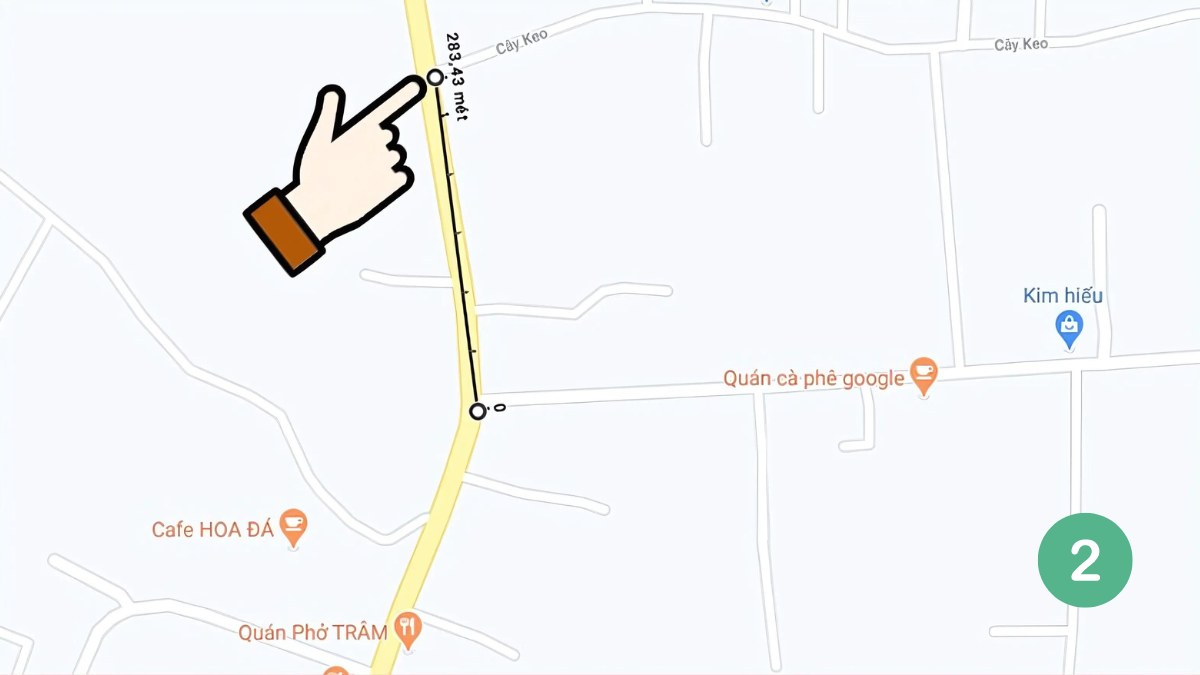 cách đo khoảng cách trên Google Map bằng máy tính
