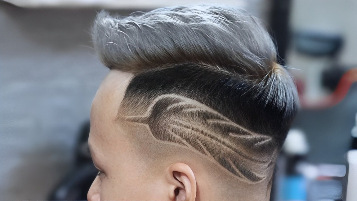 Kẻ hoa văn nghệ thuật cho tóc nam