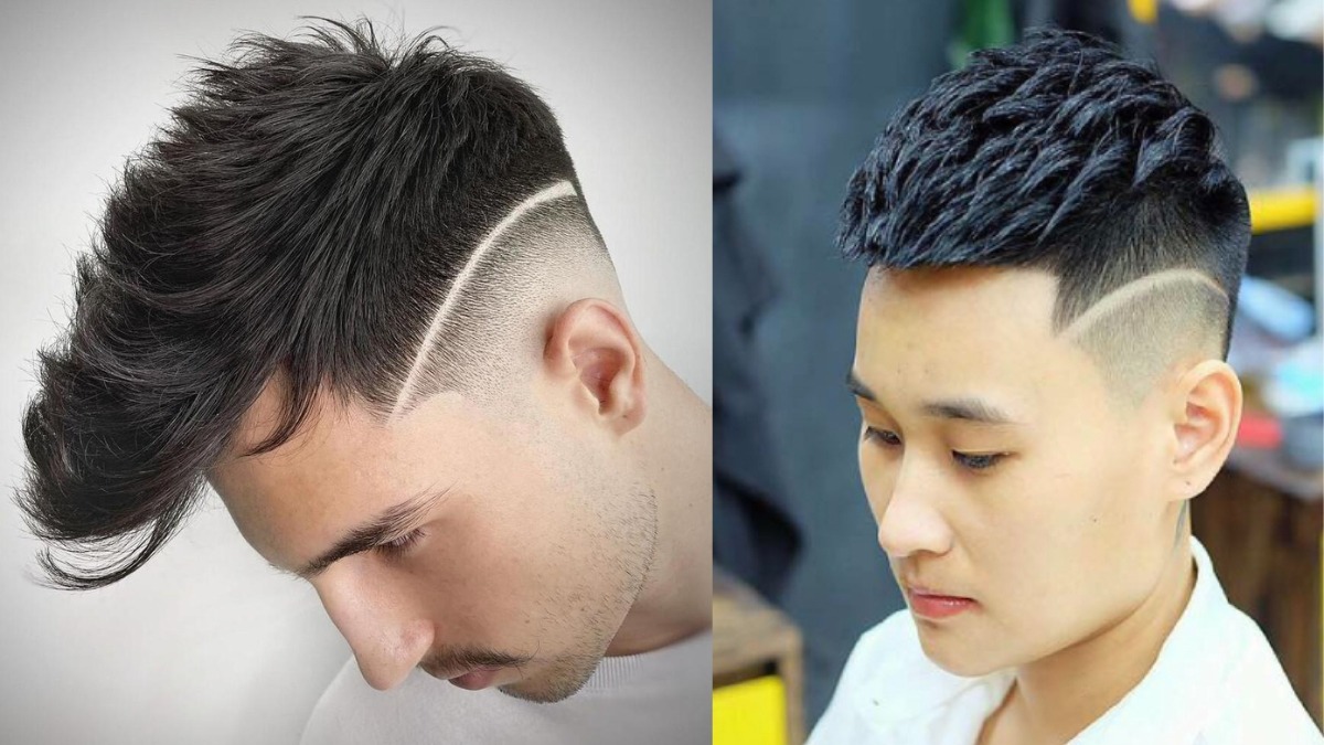 Kẻ tóc nam nghệ thuật 1 vạch