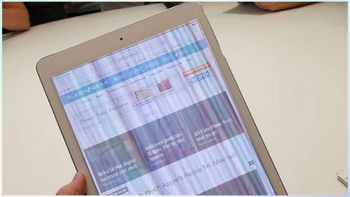Tại sao màn hình iPad Air 2 bị nhòe màu