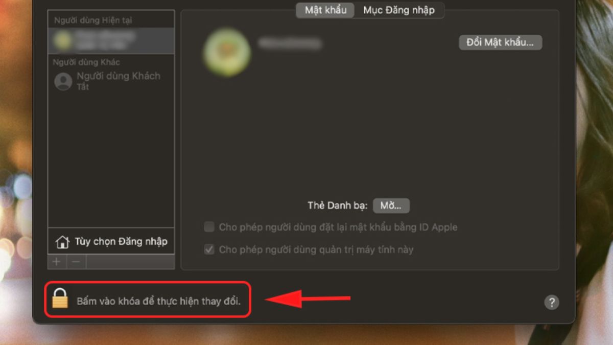 hướng dẫn đổi mật khẩu macbook nhanh chóng