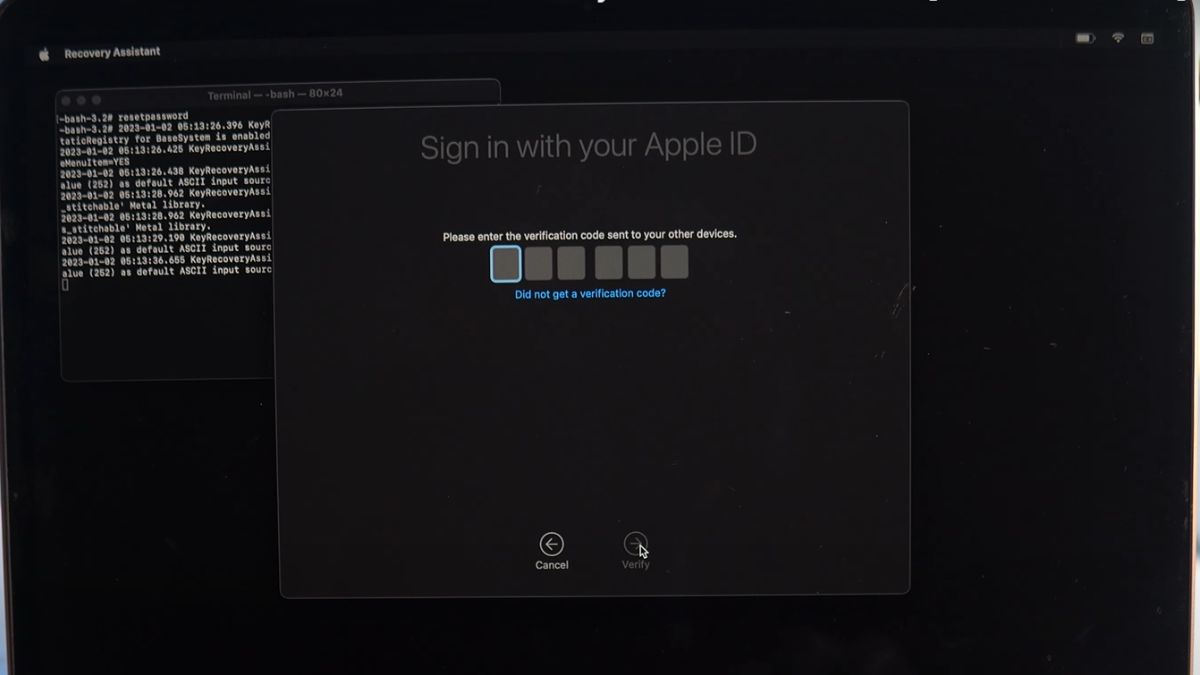 lấy lại mật khẩu macbook đơn giản