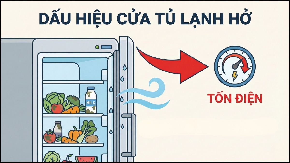 Cách khắc phục cửa tủ lạnh bị hở nhanh chóng tại nhà