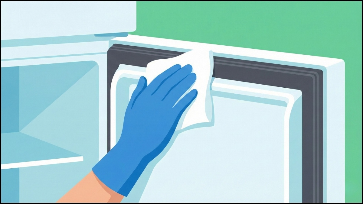 cách khắc phục cửa tủ lạnh bị hở dính dị vật ở mép