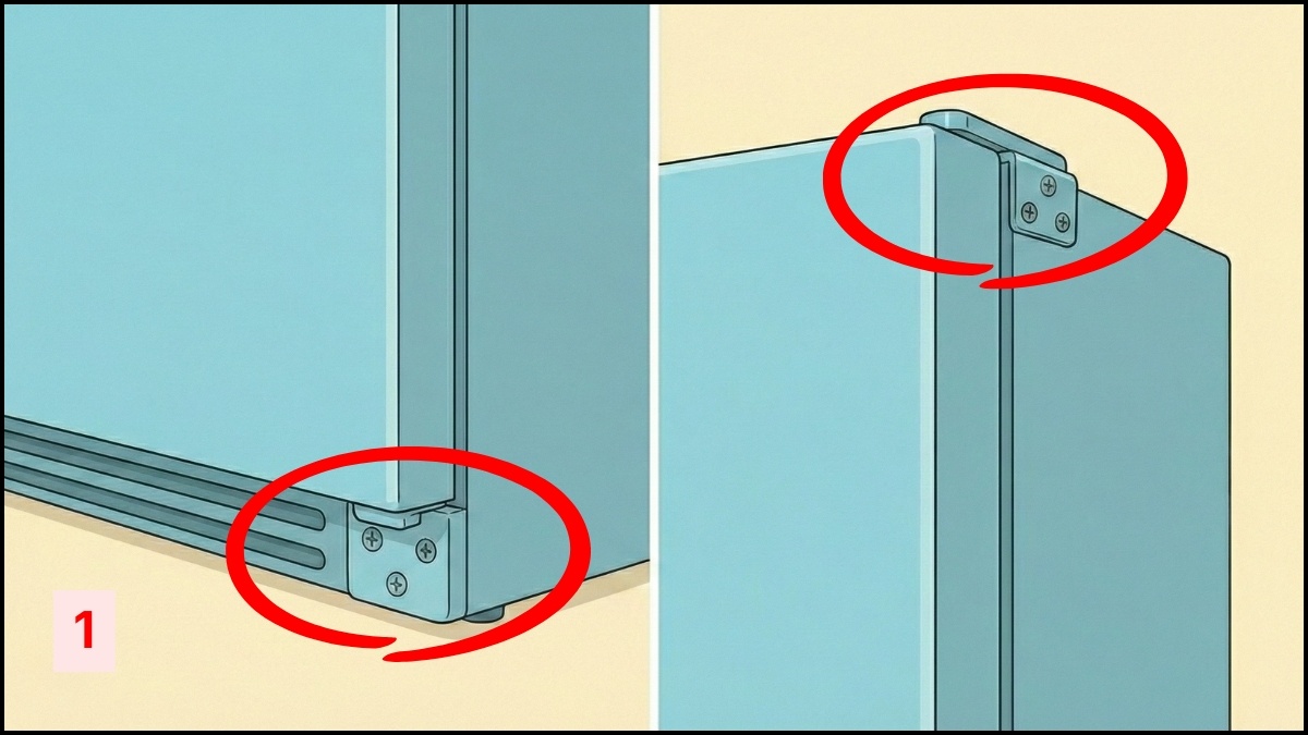 cách khắc phục cửa tủ lạnh bị hở khi bị lệch bản lề