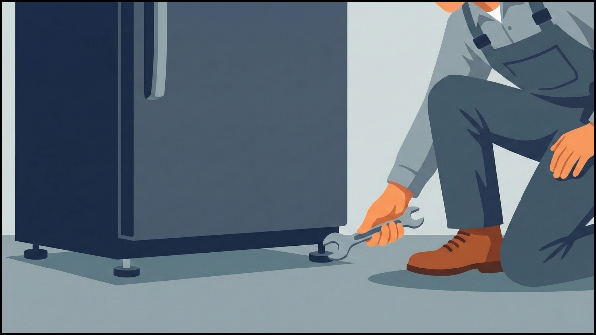 cách khắc phục cửa tủ lạnh bị hở do lỗi đặt không cân bằng