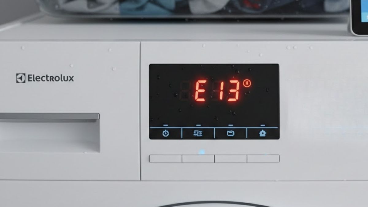 lỗi e13 máy giặt electrolux do bị rò rỉ