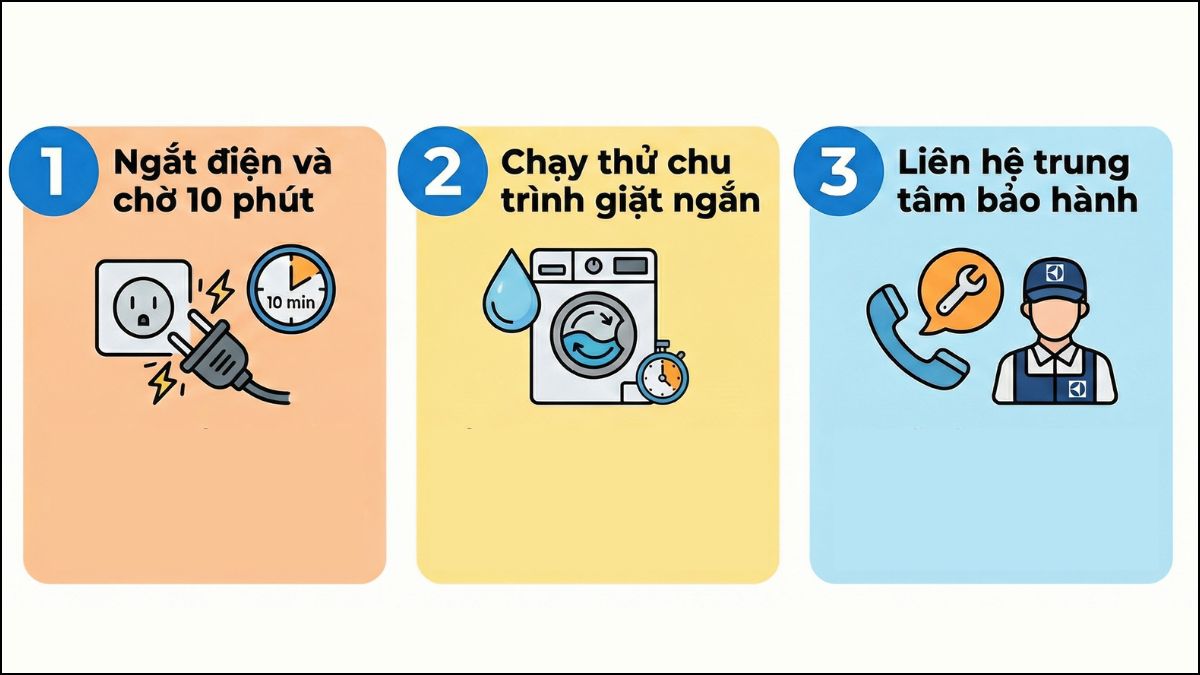 Lỗi E13 máy giặt Electrolux do bo mạch bị lỗi