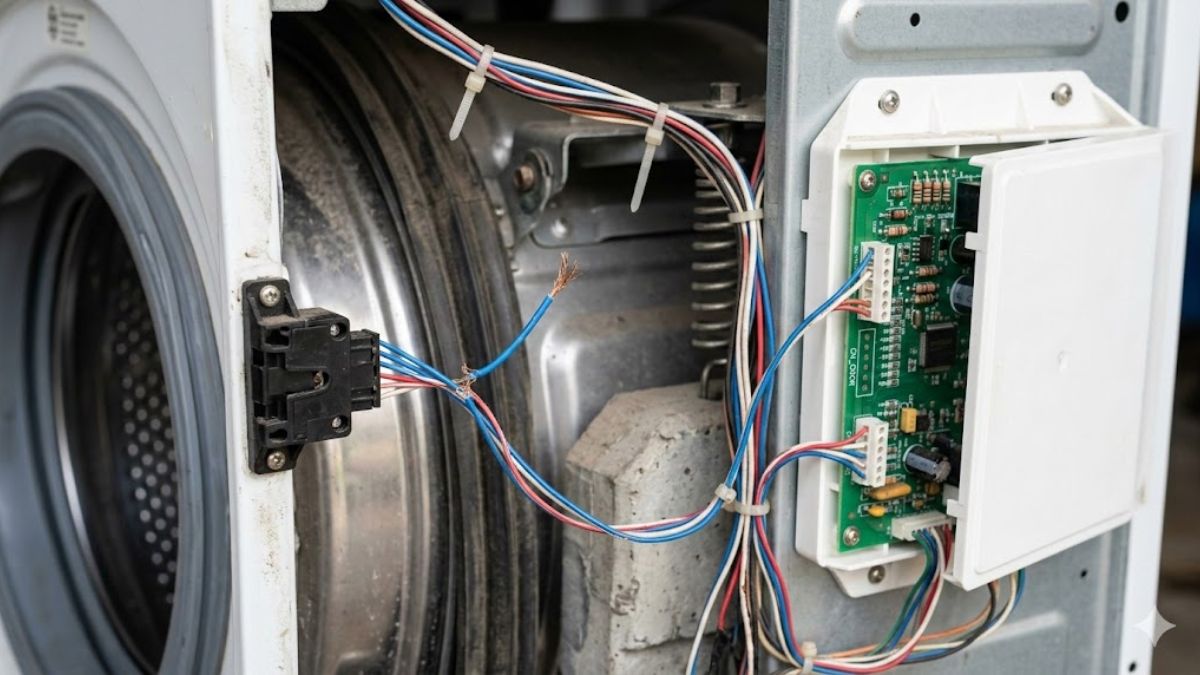 mã lỗi máy giặt toshiba e2 1 do dây điện bị đứt