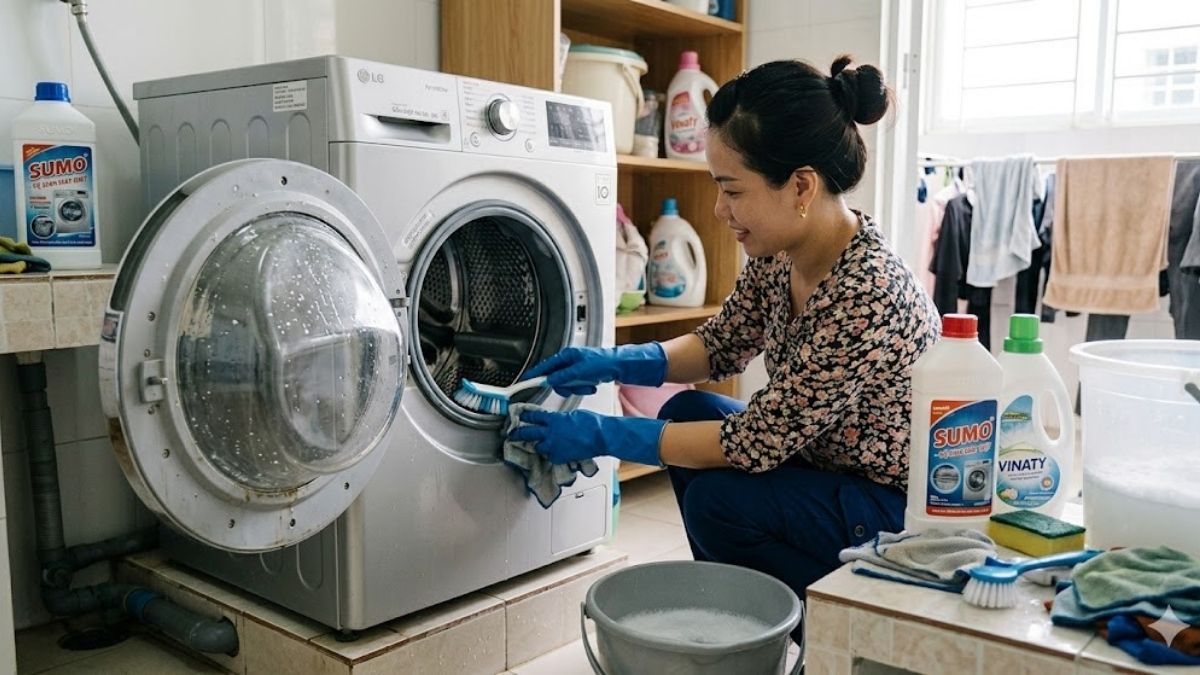 cần vệ sinh định kỳ để hạn chế mã lỗi máy giặt toshiba inverter