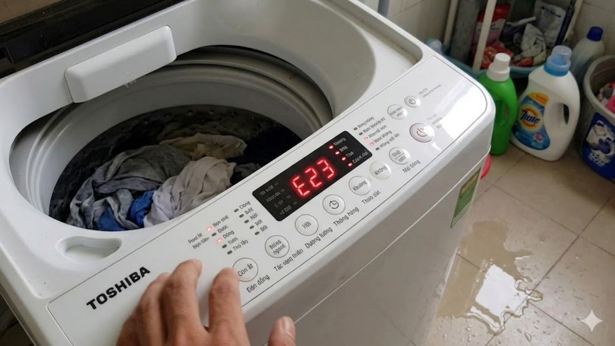 mã lỗi máy giặt toshiba inverter do tự sửa chữa tại nhà