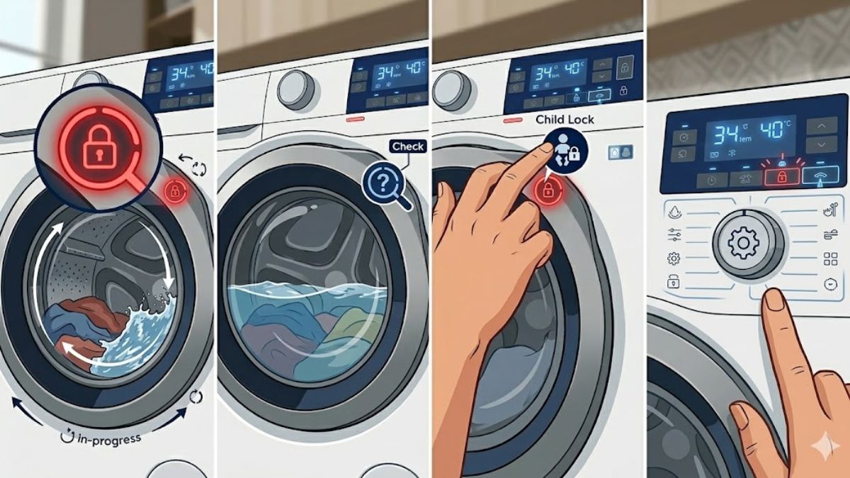 Vì sao cần mở khoá máy giặt electrolux