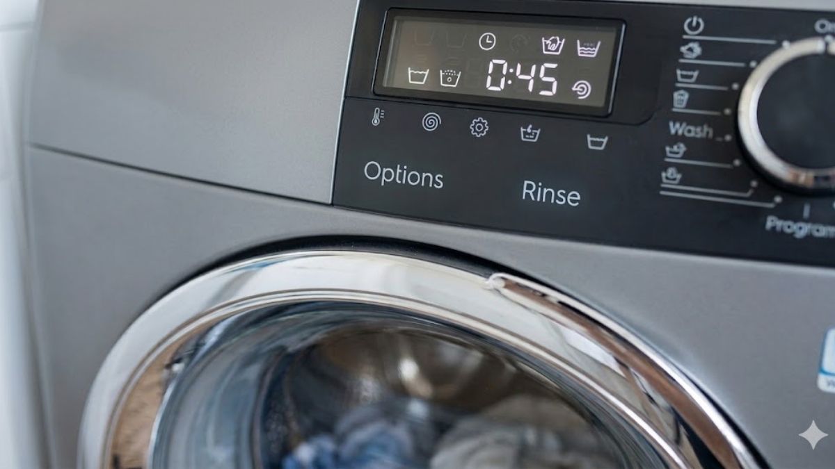 Sử dụng các nút để mở khóa trẻ em máy giặt electrolux