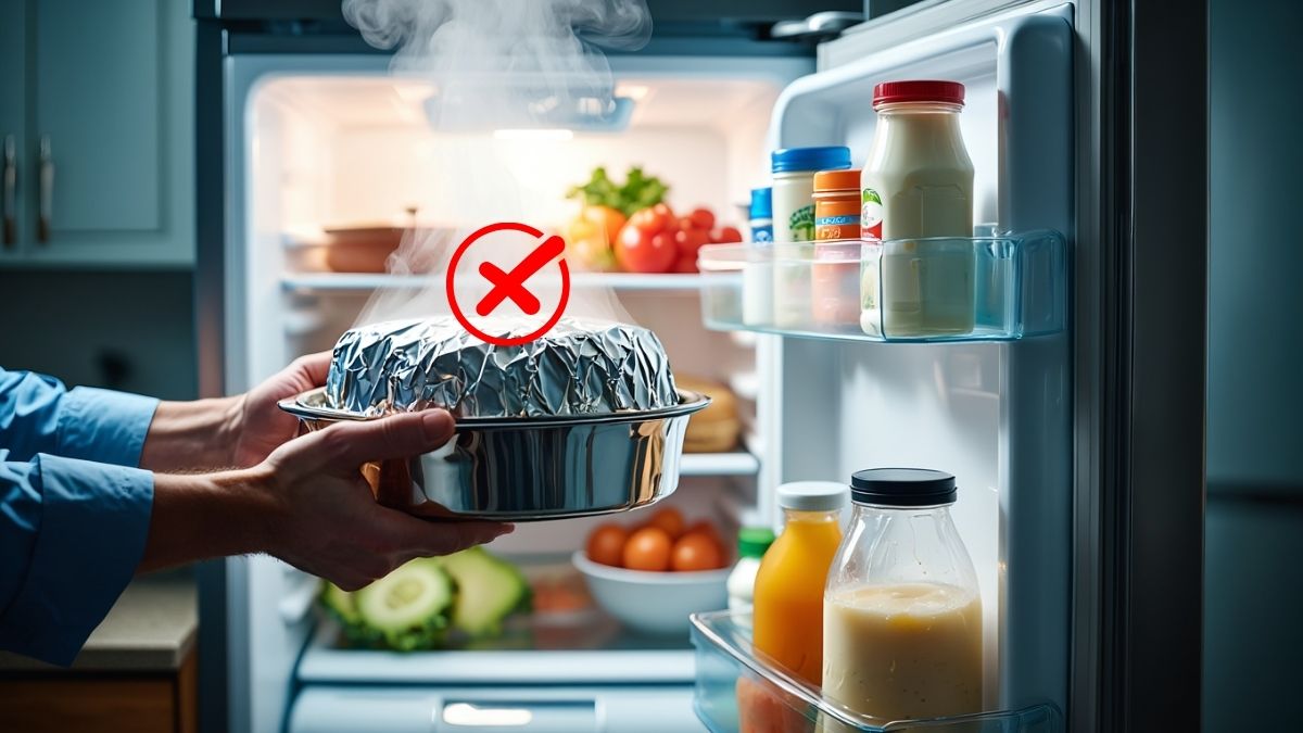 tủ lạnh bị chảy nước ngăn mát do để đồ nóng vào tủ lạnh