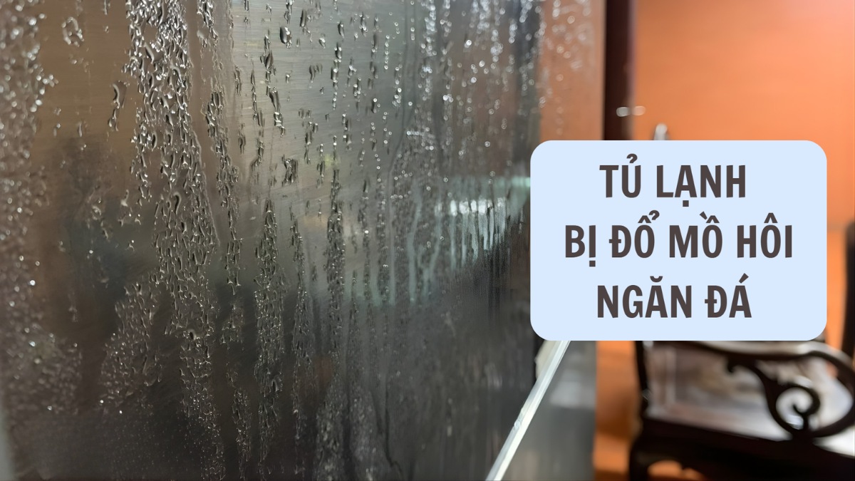 Tủ lạnh bị đổ mồ hôi ngăn đá: Nguyên nhân và cách xử lý