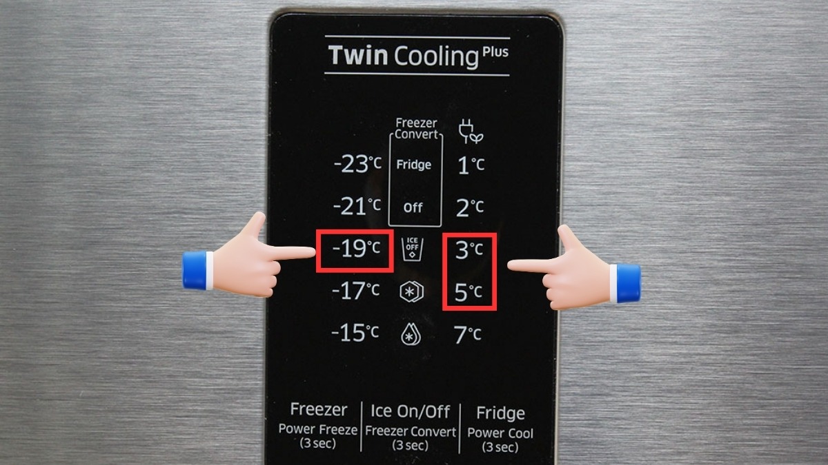 tủ lạnh samsung inverter báo lỗi nháy đèn do cài sau nhiệt độ