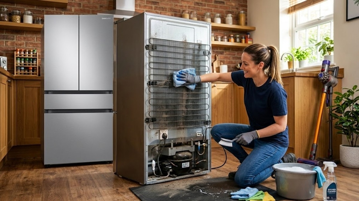 tủ lạnh samsung inverter báo lỗi nháy đèn do không vệ sinh tủ lạnh