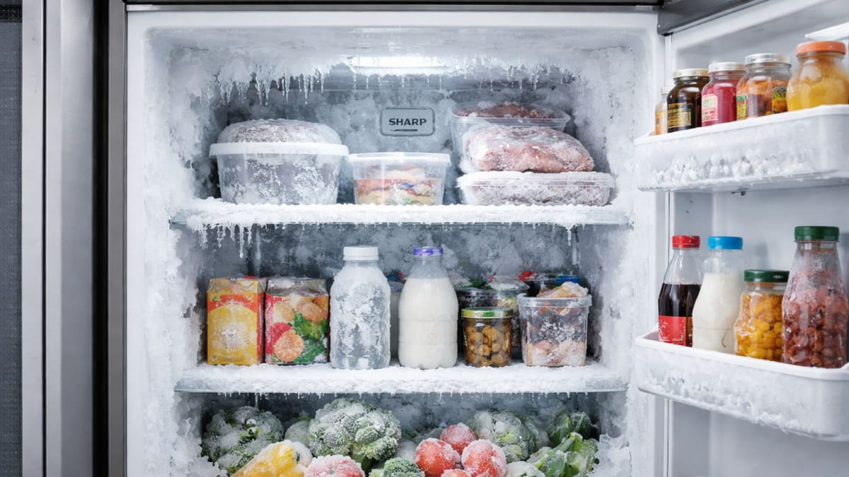 Cách khắc phục tủ lạnh Sharp bị đóng tuyết nhanh chóng tại nhà