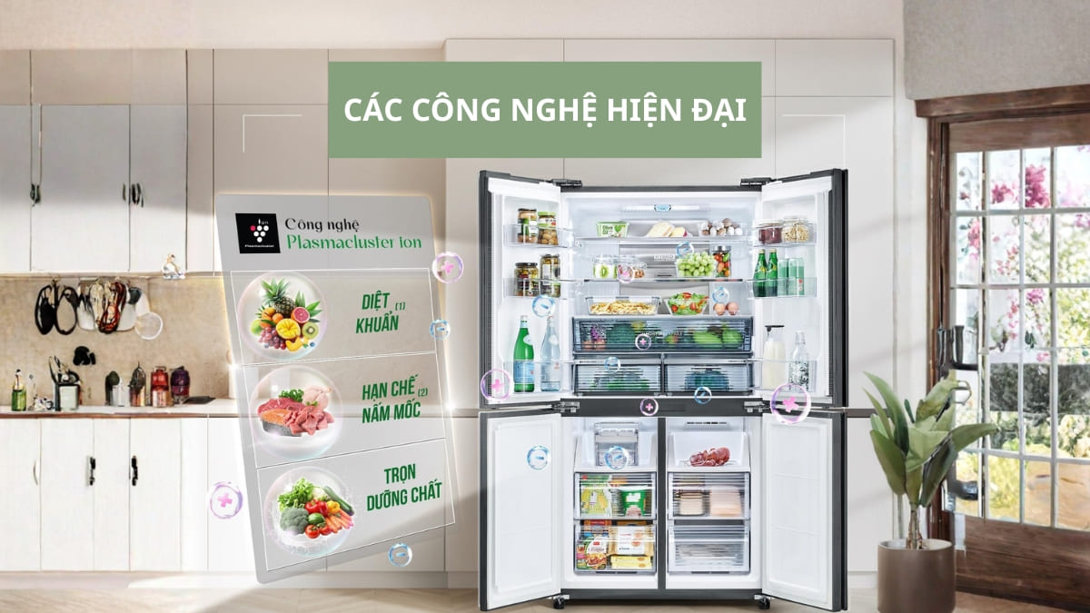 tủ lạnh sharp của nước nào và được ứng dụng công nghệ cao