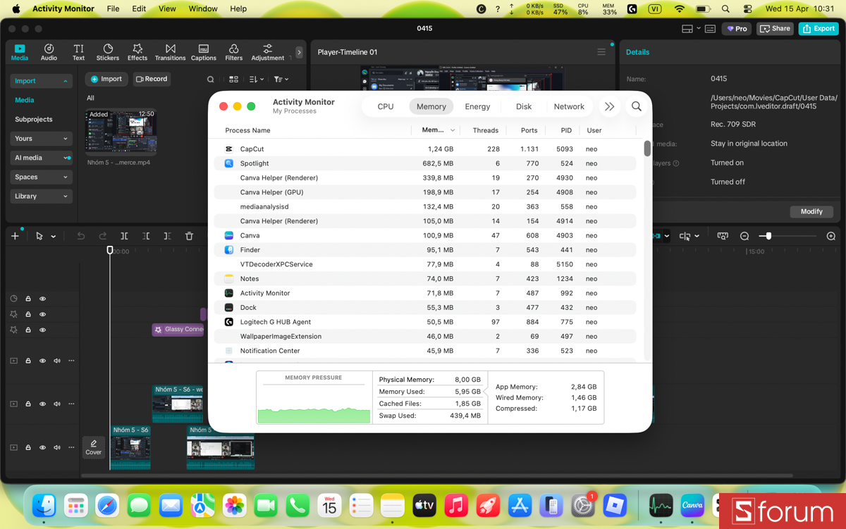 Chỉnh sửa video và hình ảnh nhẹ nhàng trên MacBook Neo