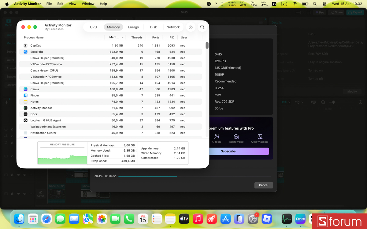 Chỉnh sửa video và hình ảnh nhẹ nhàng trên MacBook Neo