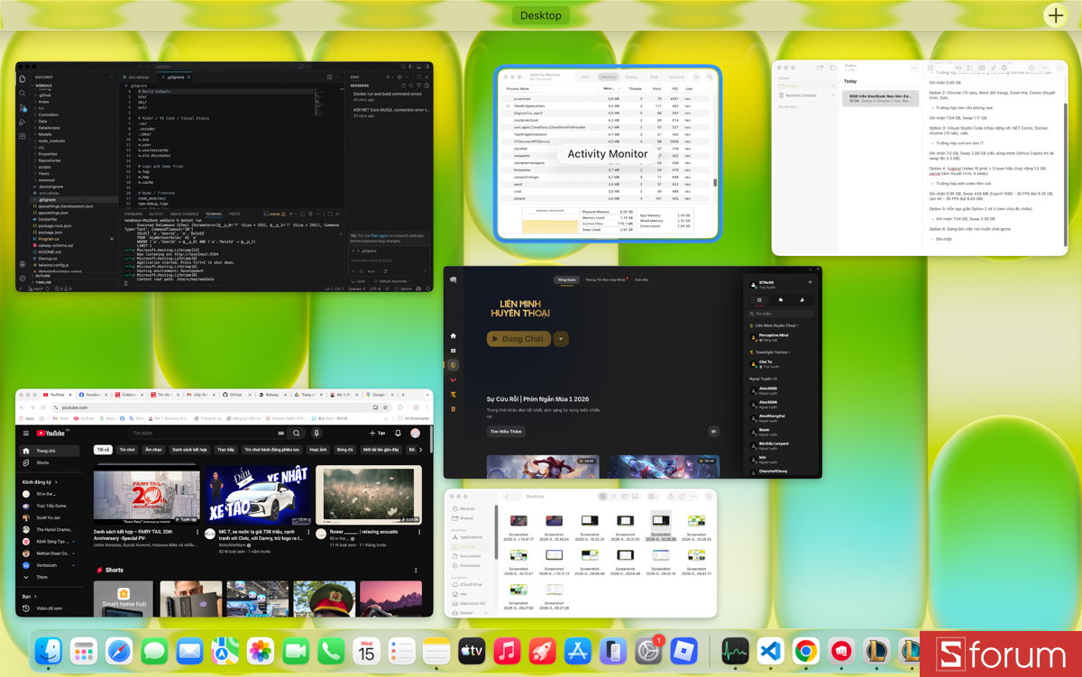 Vừa làm việc vừa chơi game trên MacBook Neo