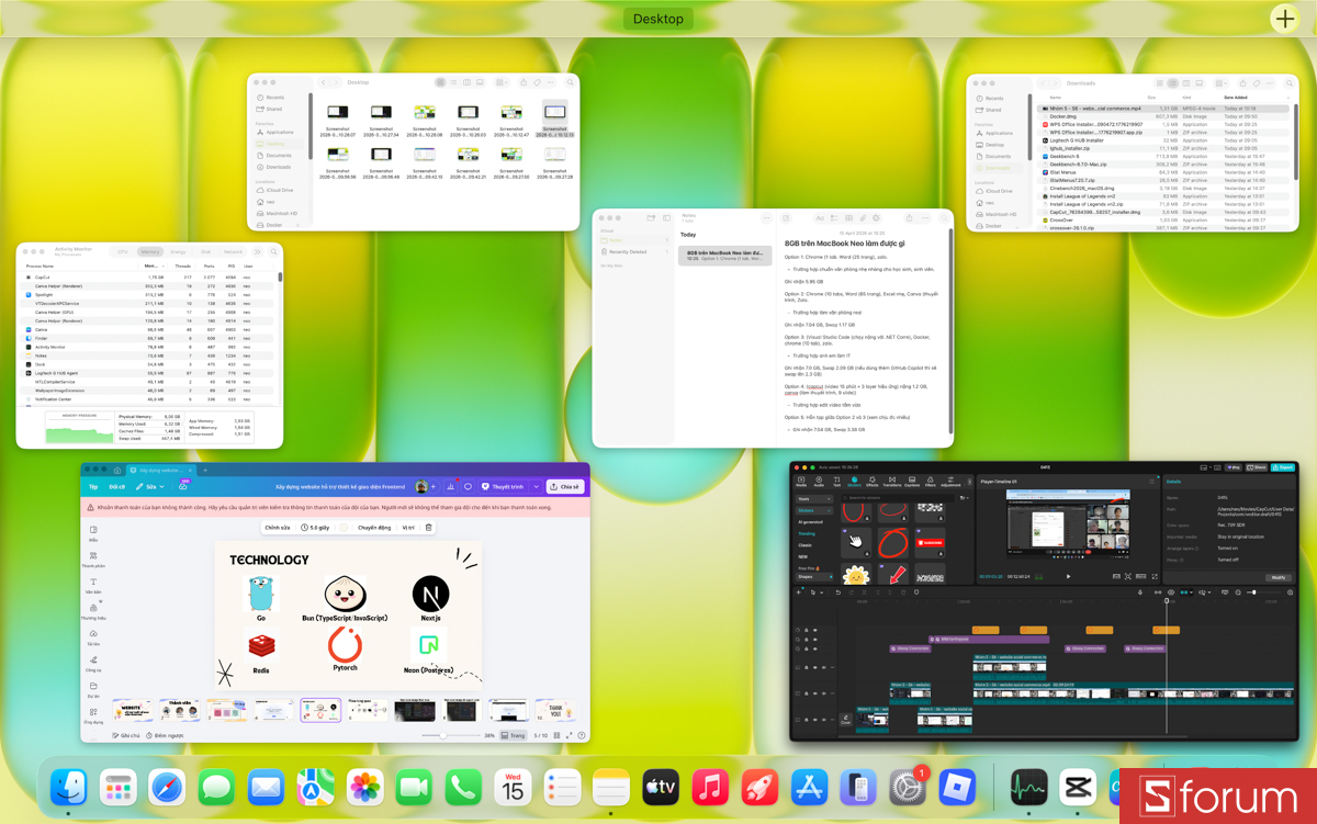 Chỉnh sửa video và hình ảnh nhẹ nhàng trên MacBook Neo