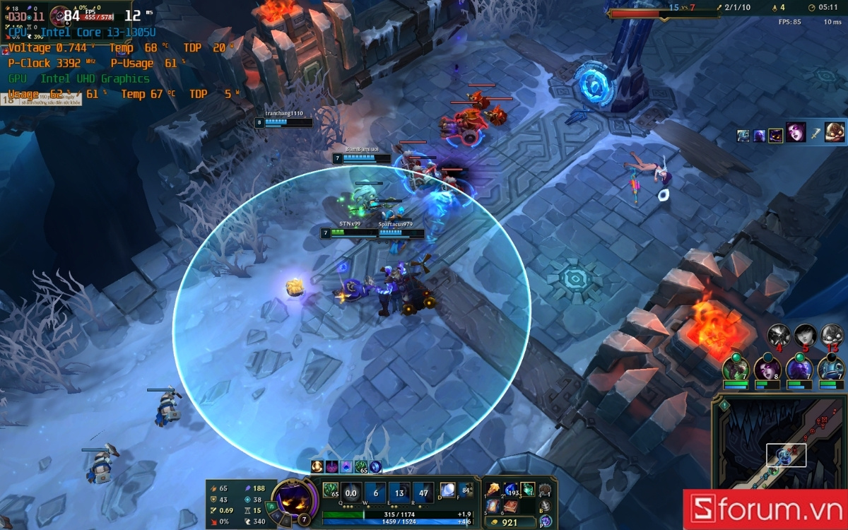 Liên minh huyền thoại trên Acer Aspire Lite 14 Gen 2