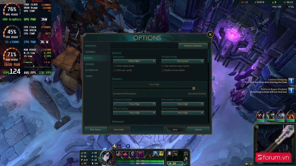 Liên minh huyền thoại trên ASUS ExpertBook P1 Liên minh huyền thoại trên ASUS ExpertBook P1