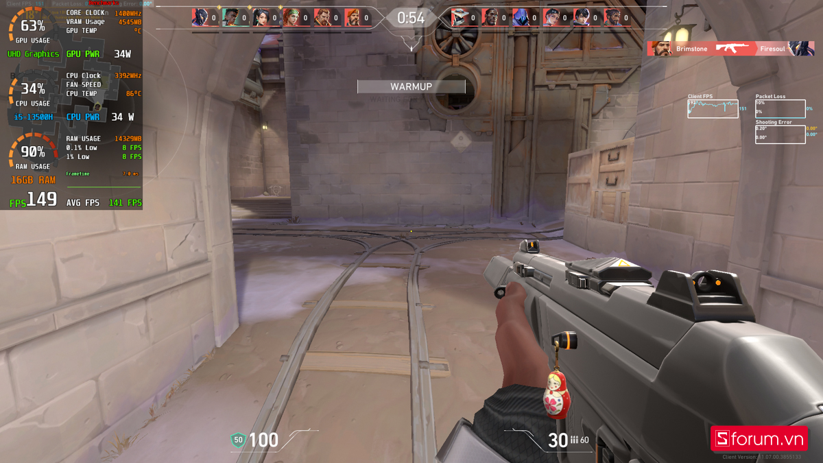 Valorant trên ASUS ExpertBook P1 Valorant trên ASUS ExpertBook P1