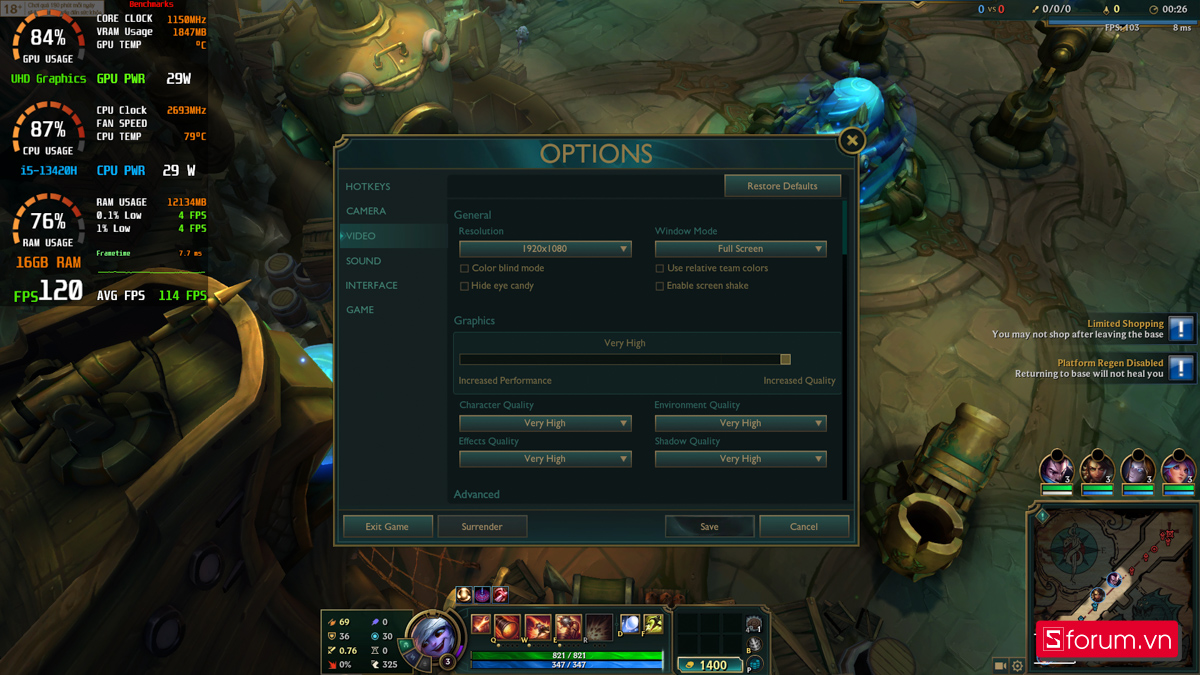 Liên minh huyền thoại trên ASUS ExpertBook P3