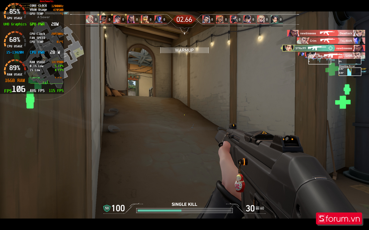 Valorant trên ASUS ExpertBook P3