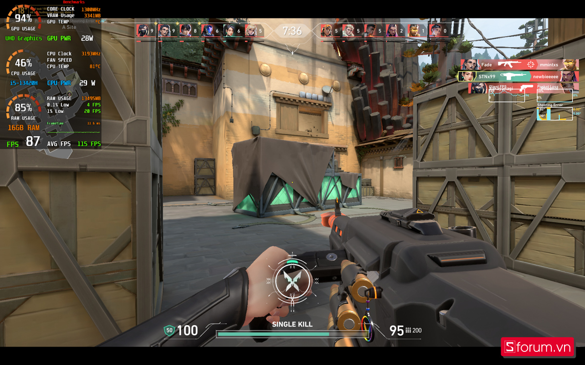 Valorant trên ASUS ExpertBook P3