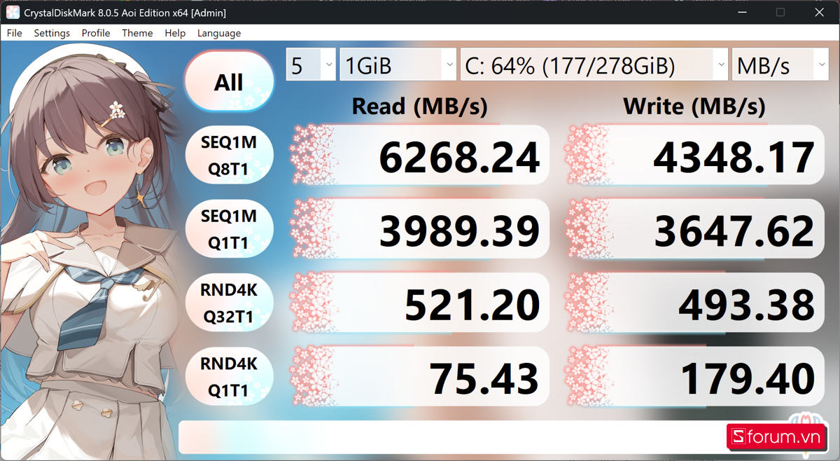 CrystalDiskMark trên ASUS ExpertBook P3