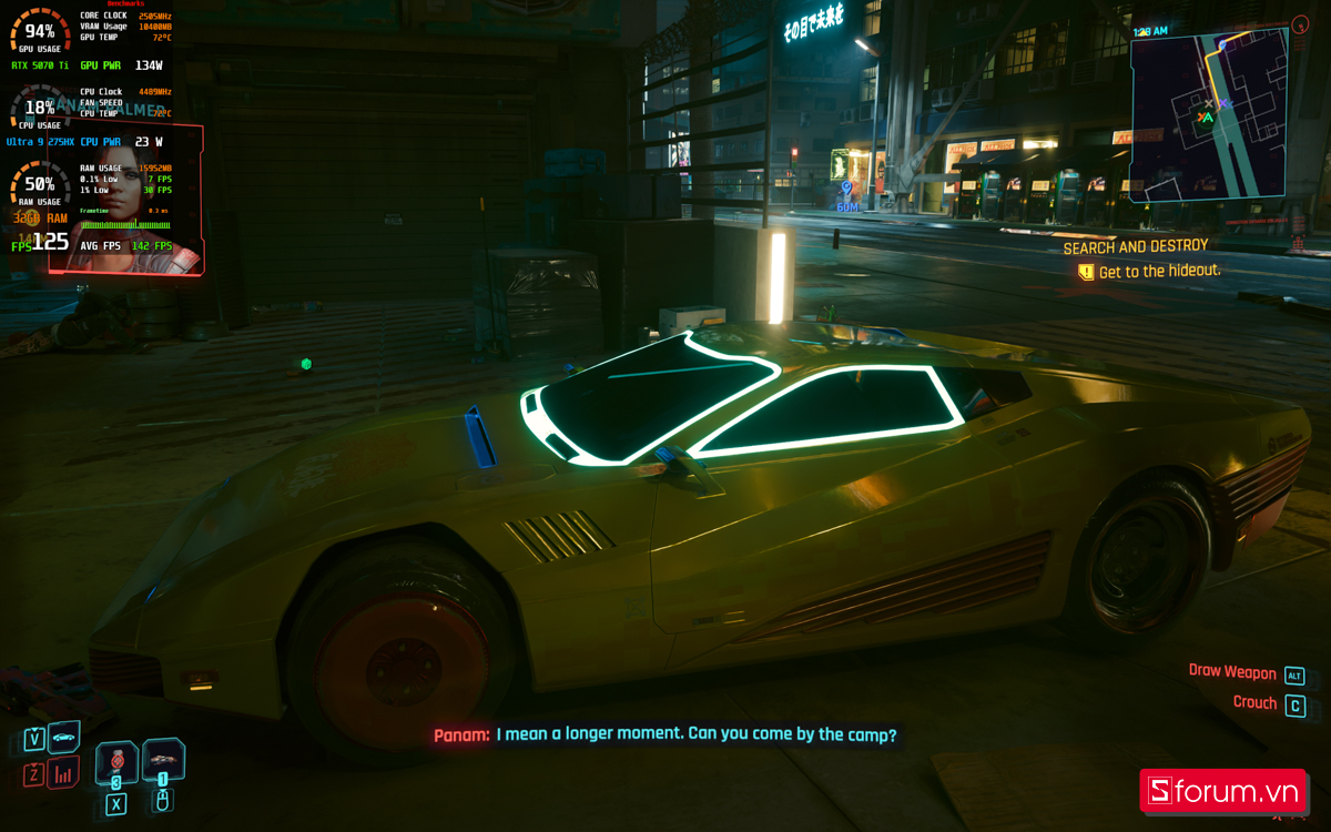 Cyberpunk 2077 trên ASUS ROG Strix G815