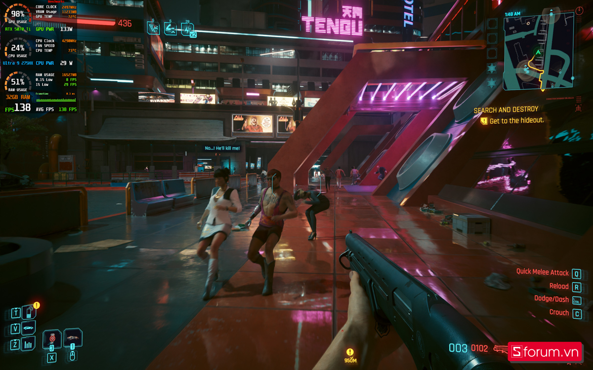 Cyberpunk 2077 trên ASUS ROG Strix G815