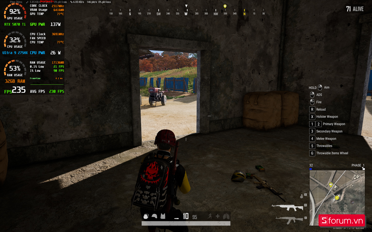 PUBG trên ASUS ROG Strix G815