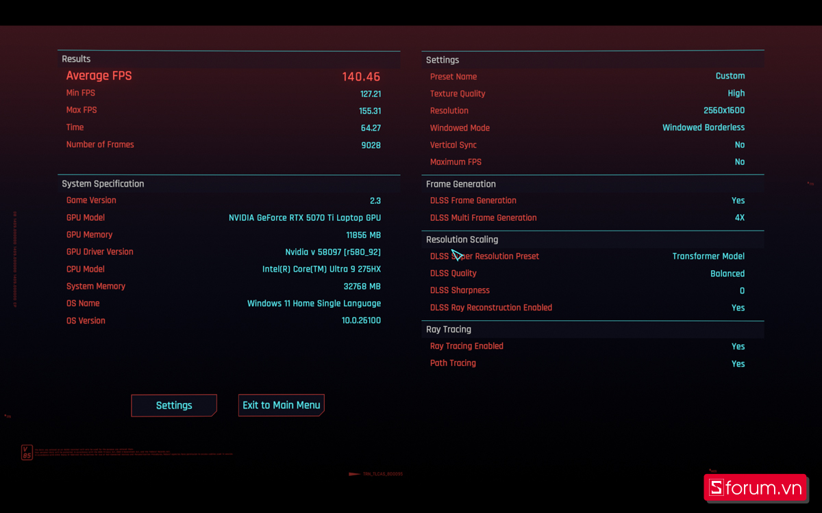 Cyberpunk 2077 trên ASUS ROG Strix G815