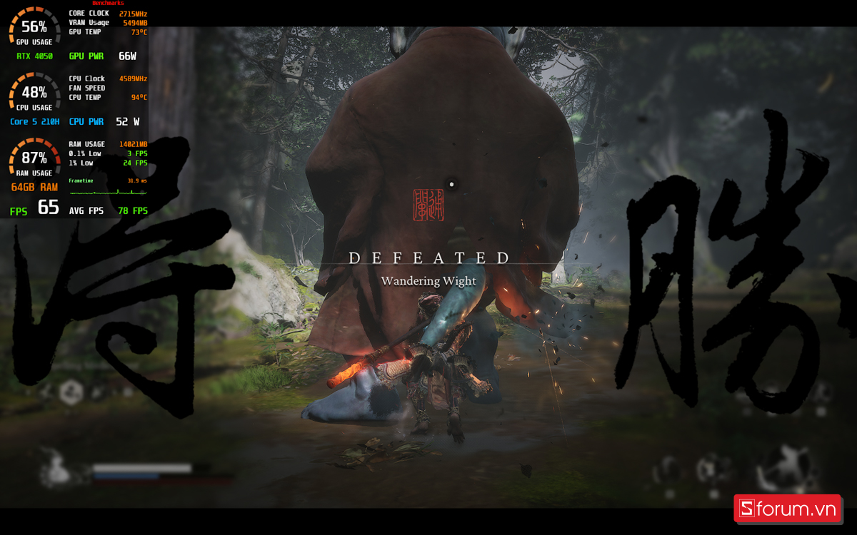 Black Myth Wukong trên ASUS TUF Gaming F16