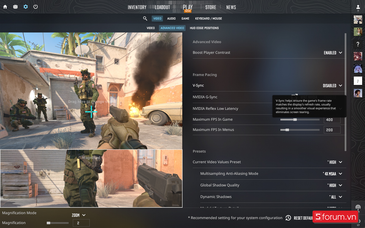 CSGO 2 trên ASUS TUF Gaming F16