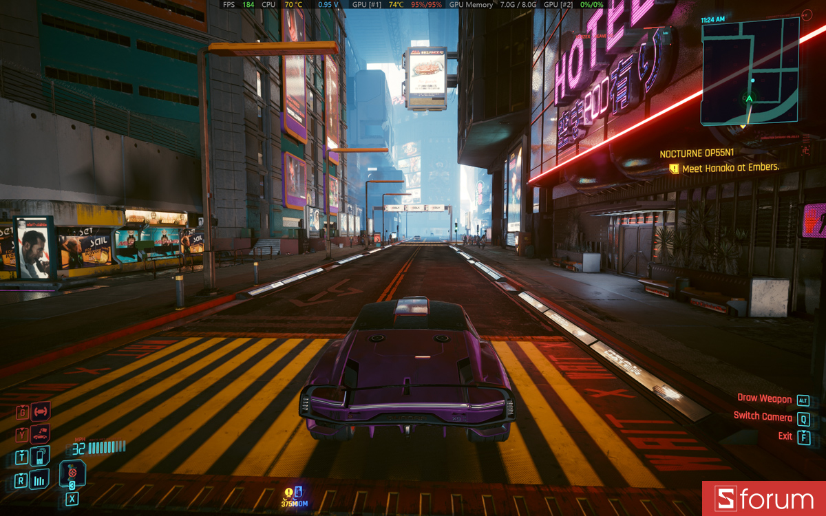 Cyberpunk 2077 trên Gigabyte Aero X16